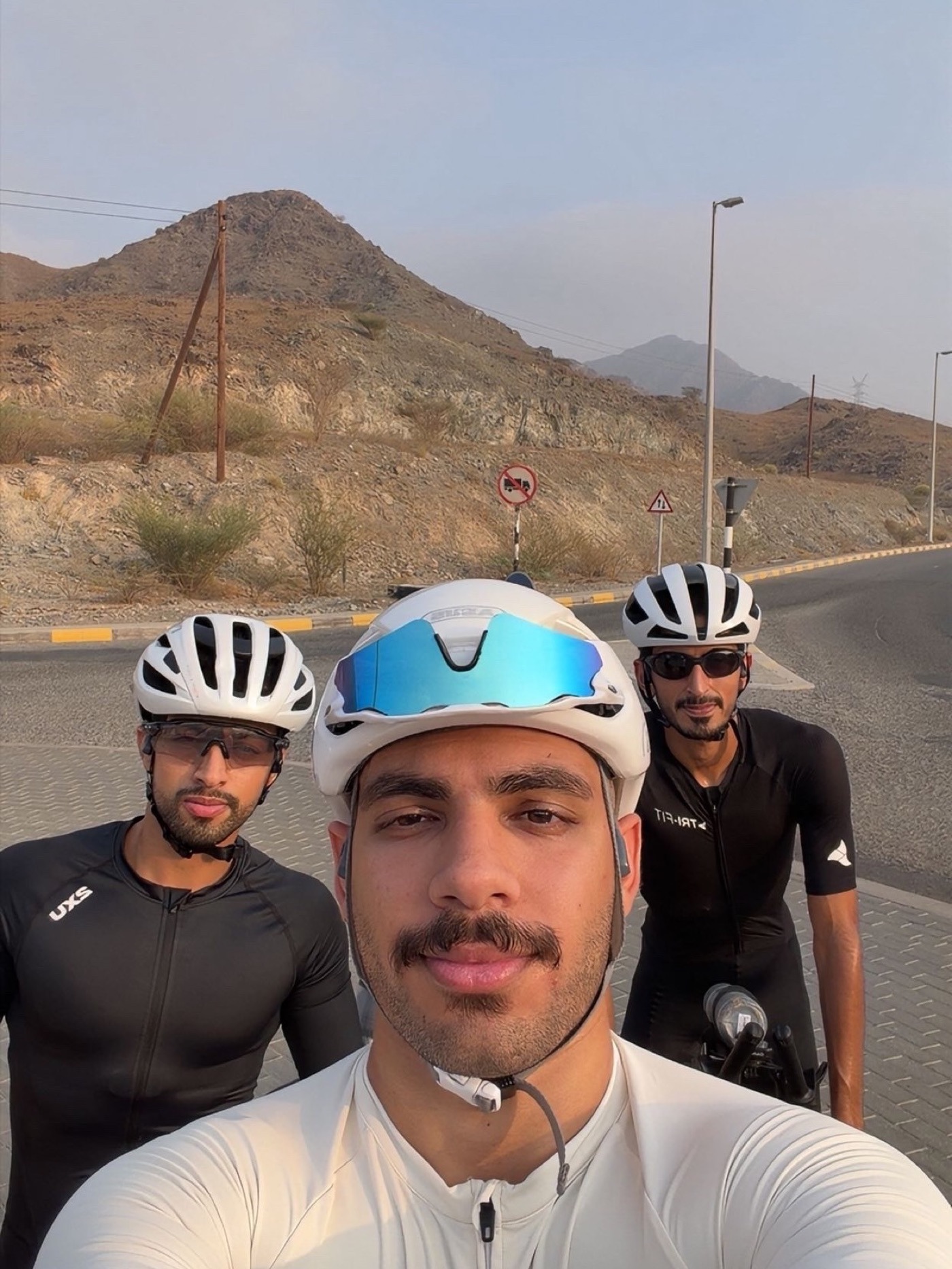 Endurance Lab team on a group ride in Hatta